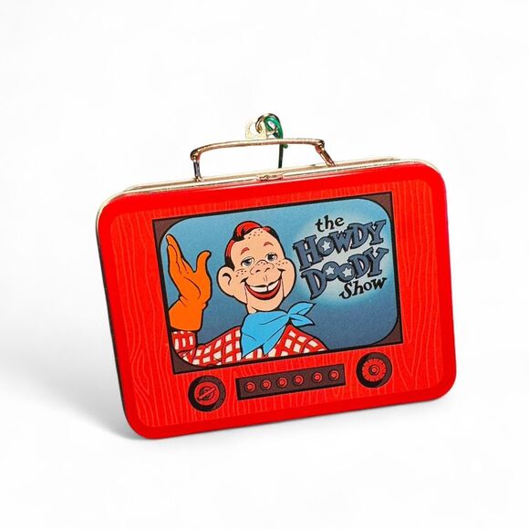 Hallmark Keepsake 1999 Howdy Doody Lunch Box Set Ornament TV Show Retro Tin Box - Picture 3 of 8
